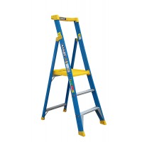 BAILEY Professional Punchlock Fibreglass Platform Ladder 3 Steps 0.85m Platform 170kg FS13946