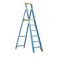 BAILEY Fibreglass P150 Platform Ladder 150kg 6 Steps 1.8m Platform FS14073