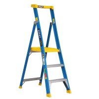 BAILEY Fibreglass P150 Platform Ladder 150kg 3 Steps 0.9m Platform FS14070