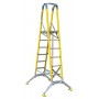 BRANACH All Terrain Fibreglass Platform Ladder 150kg 550mm 2.04m 7 Step with Terrain Master and Safety Rail image