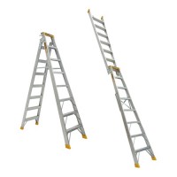 GORILLA Aluminium Dual Purpose Ladder 180kg 8ft 2.4m - 4.4m DM008-HD