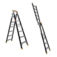 GORILLA Pro-Lite Fibreglass Dual Purpose Ladder 150kg 7ft 2.05m - 3.74m