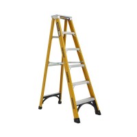 GORILLA Fibreglass Single Sided Step Ladder 180 kg 6ft 1.8m FM006-HD