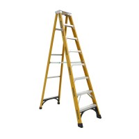 GORILLA Fibreglass Single Sided Step Ladder 180 kg 8ft 2.4m FM008-HD