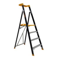 GORILLA Pro-Lite Fibreglass Platform Ladder 4 Steps 1.14m Platform FPL004-PRO