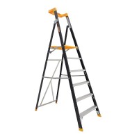 GORILLA Pro-Lite Fibreglass Platform Ladder 6 Steps 1.74m Platform FPL006-PRO