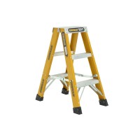 GORILLA Heavy Duty Fibreglass Double Sided Step Ladder 180kg 3ft 0.9m FSM003-HD