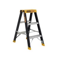 GORILLA Pro-Lite Fibreglass Double Sided Step Ladder 150kg 3ft 0.85m