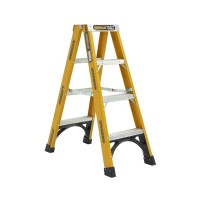 GORILLA Heavy Duty Fibreglass Double Sided Step Ladder 180kg 4ft 1.2m FSM004-HD