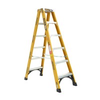 GORILLA Heavy Duty Fibreglass Double Sided Step Ladder 180kg 6ft 1.8m FSM006-HD