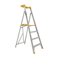 GORILLA Pro-Lite Aluminium Platform Ladder 4 Steps 1.14m Platform