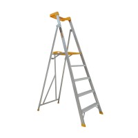 GORILLA Pro-Lite Aluminium Platform Ladder 5 Steps 1.45m Platform