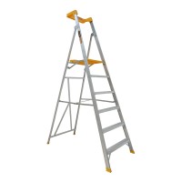 GORILLA Pro-Lite Aluminium Platform Ladder 6 Steps 1.74m Platform