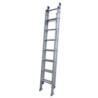 INDALEX Pro Series Aluminium Extension Ladder 180kg 14ft 2.6m-4.1m with Swivel Feet