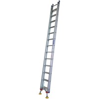 INDALEX Pro Series Aluminium Extension Ladder 150kg 26ft 4.4m-7.8m with Arc Leveler