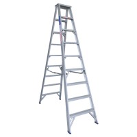 INDALEX Pro Series Aluminium Double Sided Step Ladder 180kg 9ft 2.7m