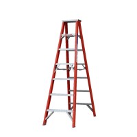 INDALEX Pro Series Fibreglass Double Sided Step Ladders 180kg 7ft 2.1m