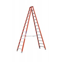 INDALEX Pro Series Fibreglass Double Sided Step Ladders 150 kg14ft 4.3m