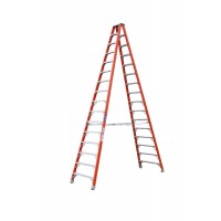 INDALEX Pro Series Fibreglass Double Sided Step Ladders 150kg 16ft 4.9m