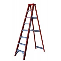 INDALEX Tradesman Fibreglass Single Sided Step Ladder 135kg 8ft 2.4m