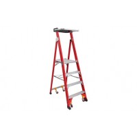 JINMAO Fibreglass Platform Ladder 150kg 6 Steps 1.8m Platform