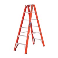 LADAMAX Fibreglass Double Sided Step Ladder 150kg 3ft 0.9m