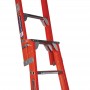 LADAMAX Fibreglass Dual Purpose Ladder 150kg 7ft 2.1m - 3.6m image