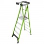 LITTLE GIANT Fortress Fibreglass Platform Ladder 150kg 5 Step 1.4m Platform with Gate 19305 image