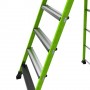 LITTLE GIANT Fortress Fibreglass Platform Ladder 150kg 5 Step 1.4m Platform with Gate 19305 image