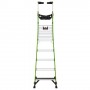 LITTLE GIANT Fortress Fibreglass Platform Ladder 150kg 5 Step 1.4m Platform with Gate 19305 image