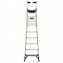 LITTLE GIANT Fortress Fibreglass Platform Ladder 150kg 6 Step 1.7m Platform with Gate 19306 image