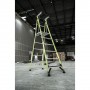 LITTLE GIANT Fortress Fibreglass Platform Ladder 150kg 6 Step 1.7m Platform with Gate 19306 image