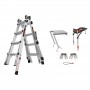 LITTLE GIANT Epic Model 17 Telescopic Ladder with Ratchet Levellers and Safety Rails 1.4m - 4.55m image