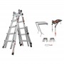 LITTLE GIANT Epic Model 22 Telescopic Ladder with Ratchet Levellers and Safety Rails 1.7m - 5.75m image