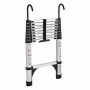 Aluminium Lightweight Telescopic Ladder 0.77m - 2.6m with Hooks and Carry Bag image