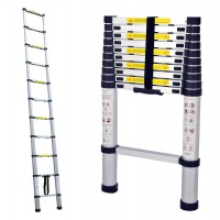 Aluminium Lightweight Telescopic Ladder 0.83m - 3.2m with Carry Bag