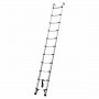 Aluminium Lightweight Telescopic Ladder 0.83m - 3.2m with with Hooks and Carry Bag image