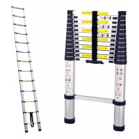 Aluminium Lightweight Telescopic Ladder 0.89m - 3.8m with Carry Bag