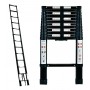 Aluminium Black Lightweight Telescopic Ladder 0.89m - 3.8m with Carry Bag image