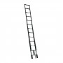 Aluminium Black Lightweight Telescopic Ladder 0.89m - 3.8m with Carry Bag image