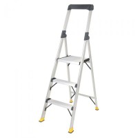 BAILEY Retail and Office Aluminium Platform Ladder 3 Steps 0.85m Platform