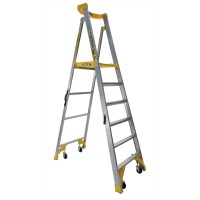 BAILEY P170 Job Station Aluminium Platform Ladder 170kg 6 Steps 1.8m Platform