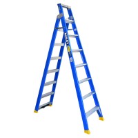 BAILEY Professional Fibreglass Dual Purpose Ladder with Pole Support 150kg 8ft 2.4m - 4.4m