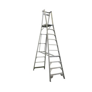 INDALEX Pro Series Aluminium Platform Ladder 150kg 10 Steps 3.0m Platform